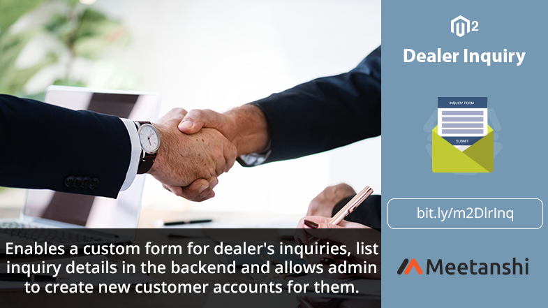 Magento 2 Dealer Inquiry